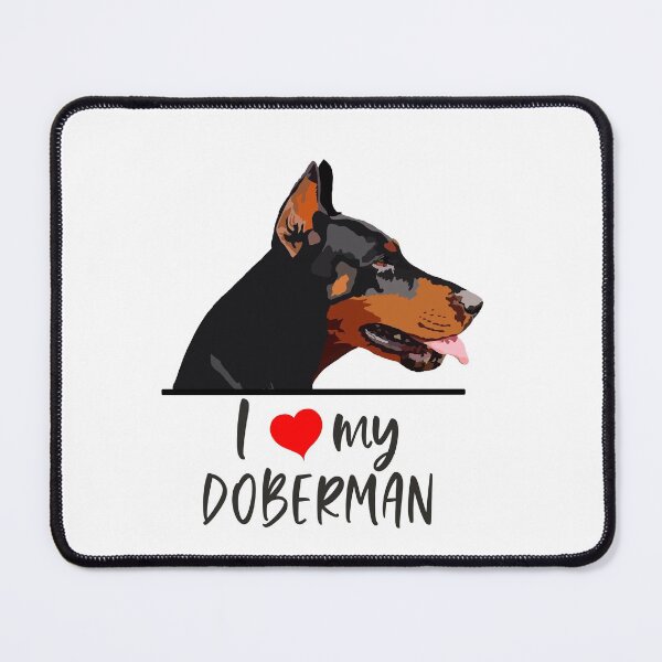 Artikelvorschau, Ich liebe meinen Dobermann entworfen und verkauft von Hollyroseart.