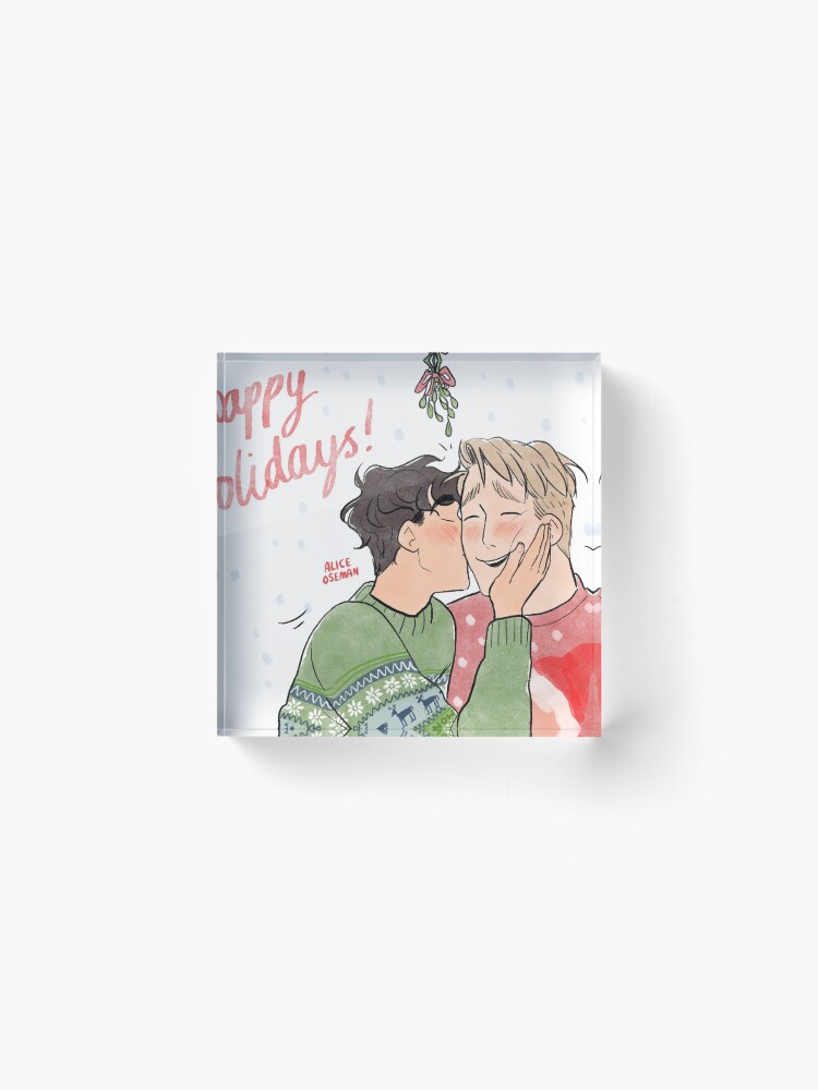 Thumbnail 2 of 5, Acrylic Block, Happy Holidays designed and sold by Alice Oseman.