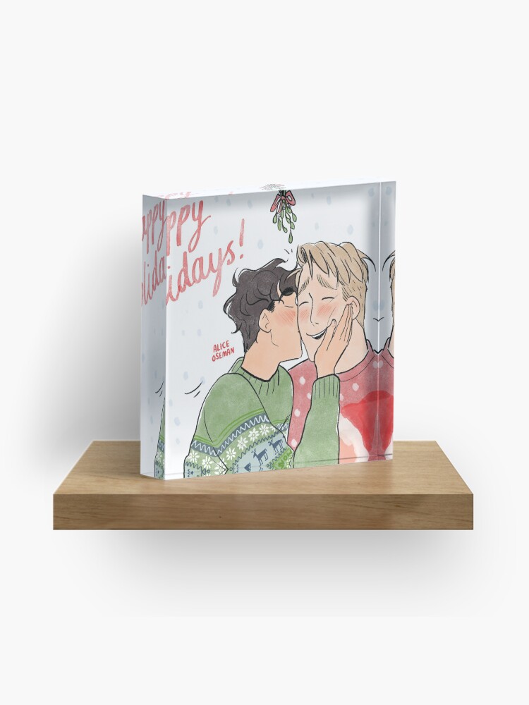 Thumbnail 1 of 5, Acrylic Block, Happy Holidays designed and sold by Alice Oseman.
