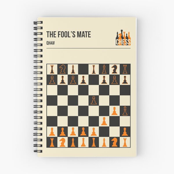 Item preview, The Fool's Mate Checkmate QH4# Vintage Poster designed and sold by Stadify.