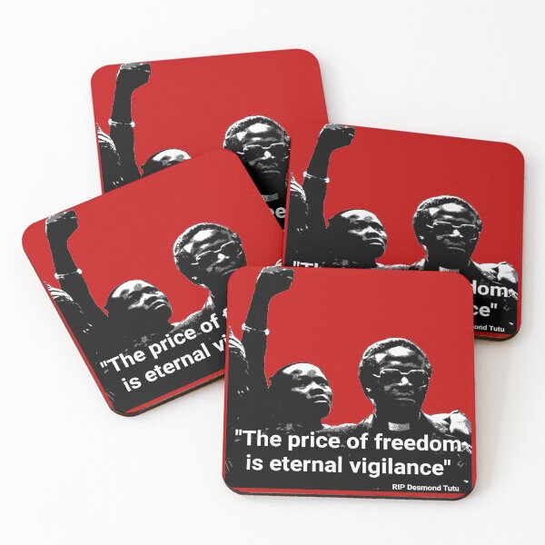 Item preview, Archbishop Desmond Tutu quote - "The price of freedom is eternal vigilance" designed and sold by Tony Cisse.