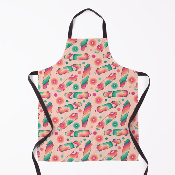 Item preview, Retro Skateboard Print Peach designed and sold by MadeByBeata.
