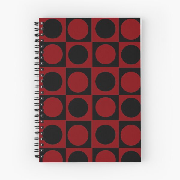 Item preview, Red and black retro circle and square print designed and sold by DemonicGloom.