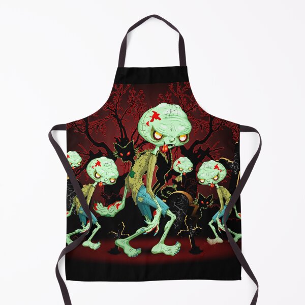 Item preview, Zombie Creepy Monster Cartoon walking on cemetery designed and sold by BluedarkArt.