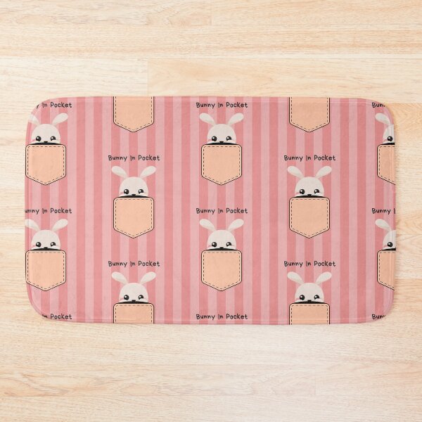 Item preview, Cute Bunny Rabbit In Pocket With Pink Pastel Background designed and sold by allysmar.