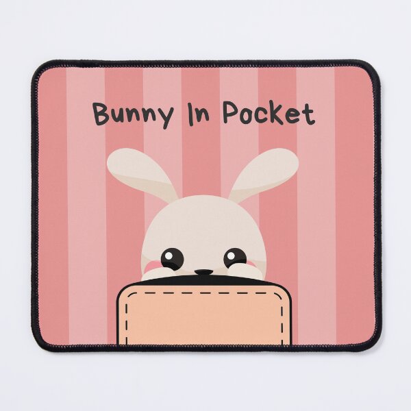 Item preview, Cute Bunny Rabbit In Pocket With Pink Pastel Background designed and sold by allysmar.