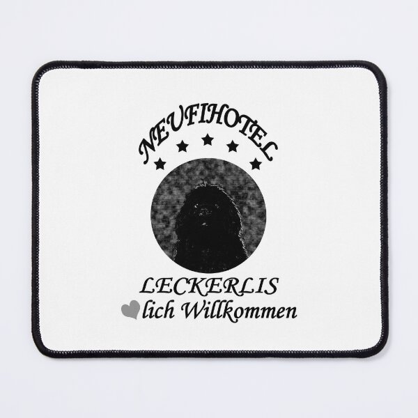 Item preview, Welcome Newfoundland Dog Black Treats designed and sold by Moonyflower.