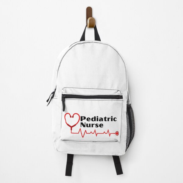 Artikelvorschau, Kinderkrankenschwester Heartbeat Stethoskop (schwarzer Text) - Kinderkrankenschwester - Registered Nurse entworfen und verkauft von CaitU.