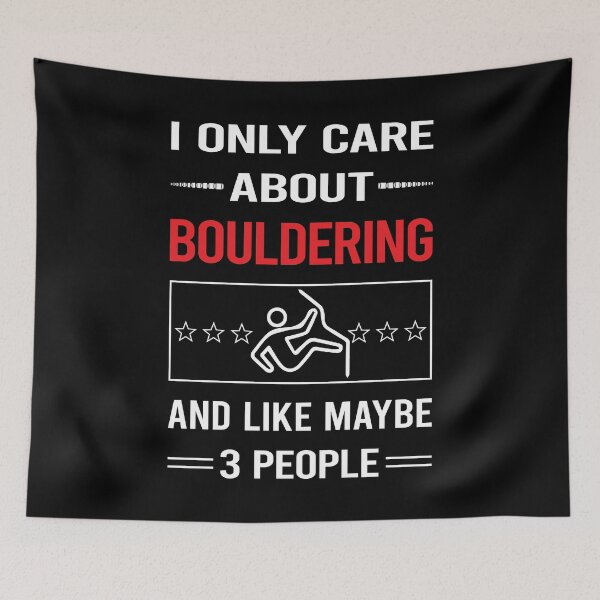 Item preview, Funny 3 People Bouldering Rock Climbing designed and sold by DougPoulos.