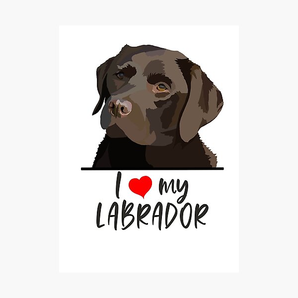 Item preview, I love my Labrador designed and sold by Hollyroseart.