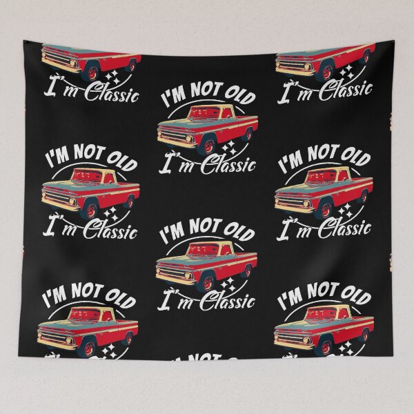 Item preview, I'm Not Old I'm Classic Vintage Short Bed Pickup Truck  designed and sold by CharJens.