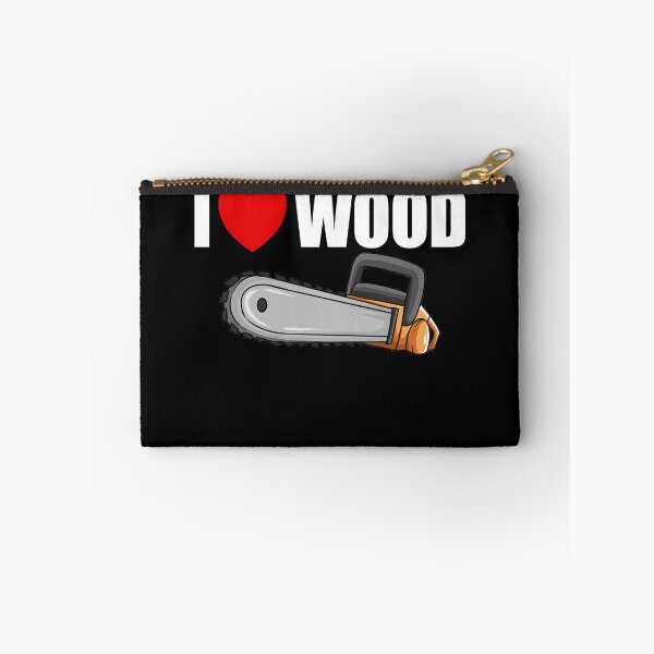 Item preview, I Love Wood Chainsaw Red Heart Logger Men's Lumberjack Gear designed and sold by DynamicDesign.