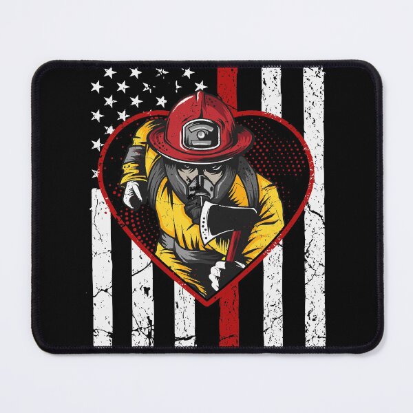 Item preview, Firefighter Flag American designed and sold by verdecuddly.