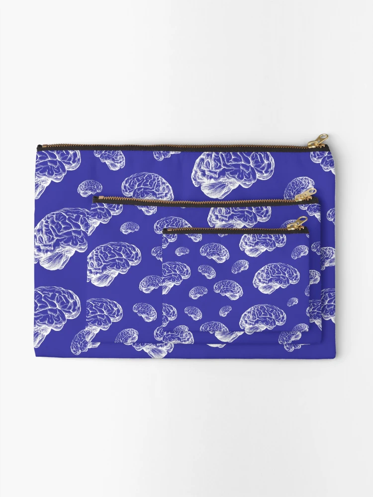 Thumbnail 2 of 4, Zipper Pouch, Brain Pattern designed and sold by Cardinal Designs.