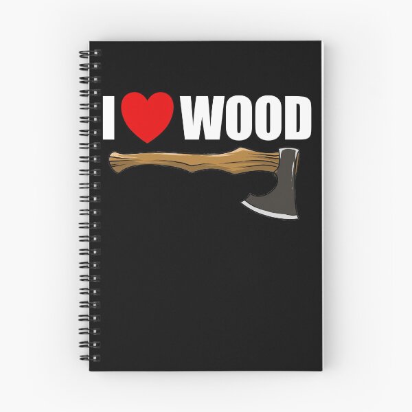 Item preview, I Love Wood Hand Axe Red Heart Logger Men's Lumberjack Gear designed and sold by DynamicDesign.
