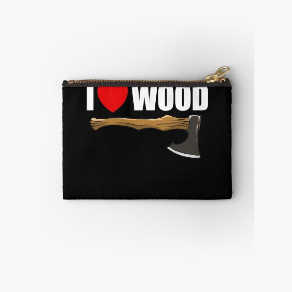 Item preview, I Love Wood Hand Axe Red Heart Logger Men's Lumberjack Gear designed and sold by DynamicDesign.