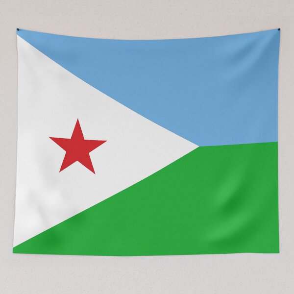 Item preview, Djibouti Flag designed and sold by WorldFlagCo.