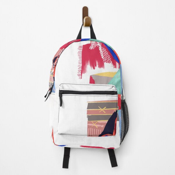 Item preview, Fabric scraps and stripes , modern art designed and sold by OakendOriginals.
