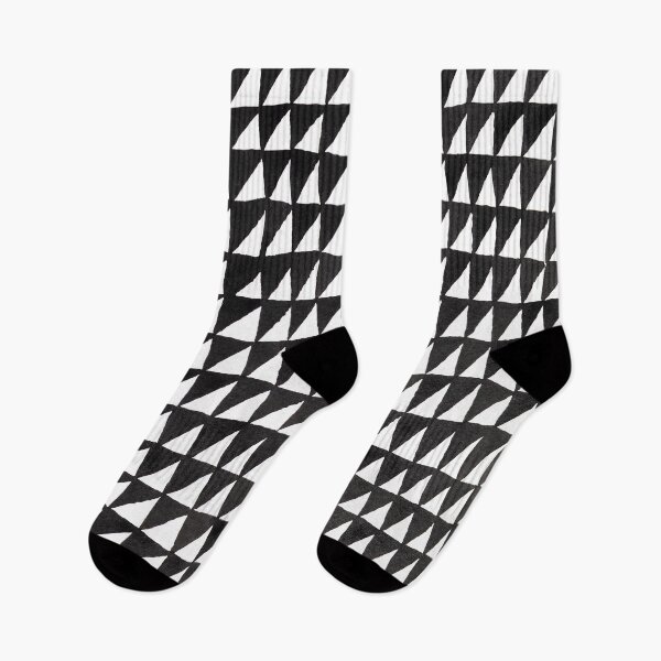 Item preview, Black and White Triangle Grid designed and sold by studioanalog.