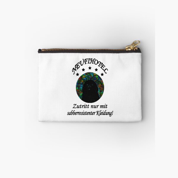Item preview, Newfoundland Dog Black Butterflies Drool Resistant designed and sold by Moonyflower.