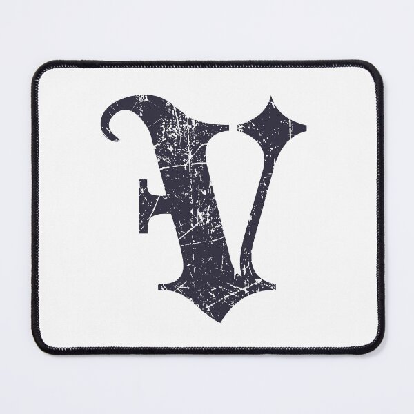 Item preview, Dark Grunge Monogram Letter "V" Blackletter designed and sold by SunnyStreet.
