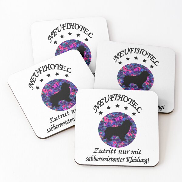 Item preview, Newfoundland Dog Butterflies Resistant to Drool designed and sold by Moonyflower.