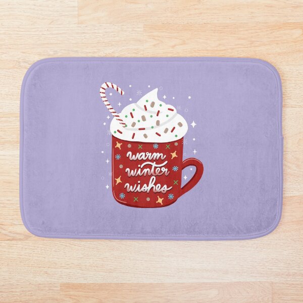 Artikelvorschau, Warmer Winter wünscht Weihnachtstasse mit heißer Schokolade entworfen und verkauft von draftsxdoodles.