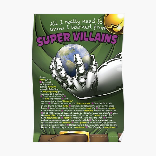 All I Really Need to Know I Learned from Super Villains Poster