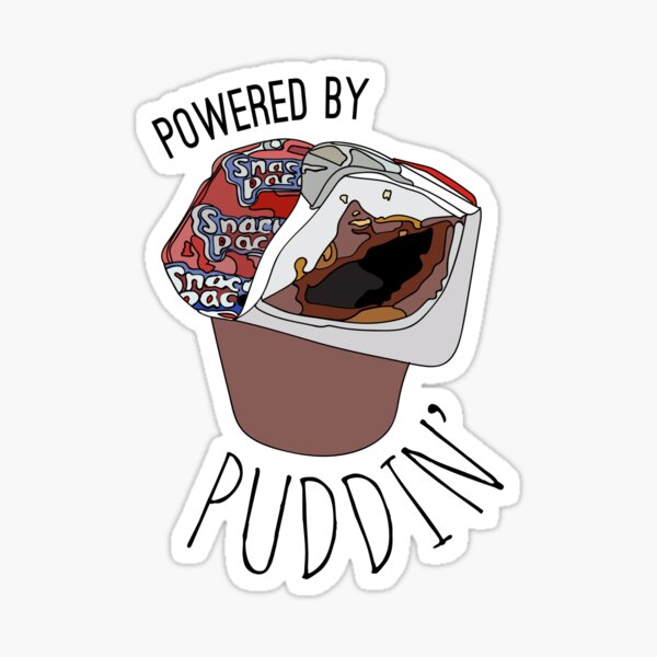 Powered by Puddin' Sticker