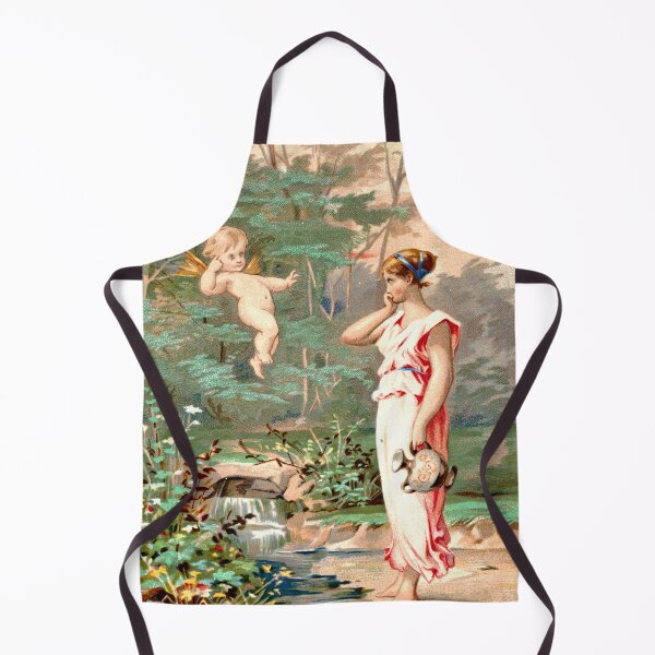 Item preview, Old painting of Cute amor and a young woman on Valentine designed and sold by Lady-Frost.