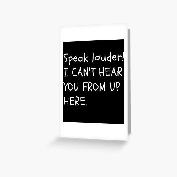 Funny Height Joke Cool Trending Design Greeting Card