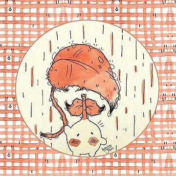 Artwork thumbnail, Rainy Day Poppy - with background by MagickMama