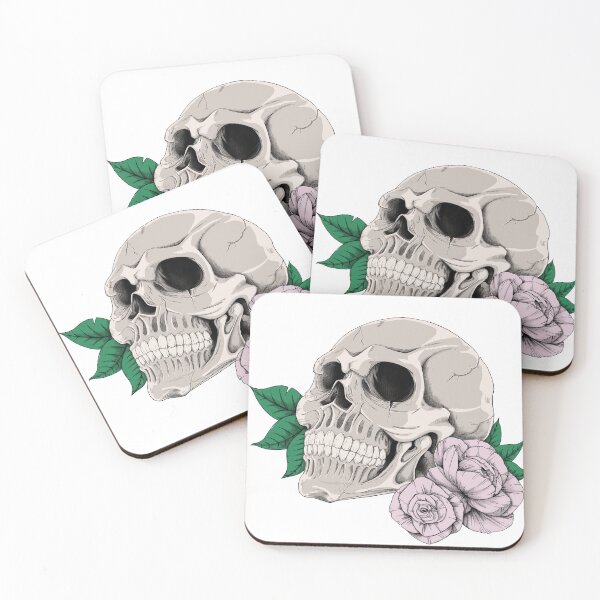 Item preview, skull flor designed and sold by EDSInkDraw.