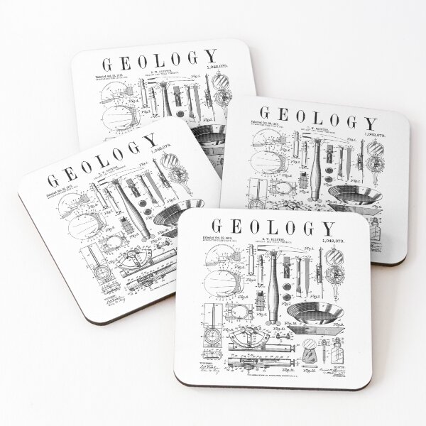 Item preview, Geology Geologist Field Kit Tools Vintage Patent Print designed and sold by GrandeDuc.