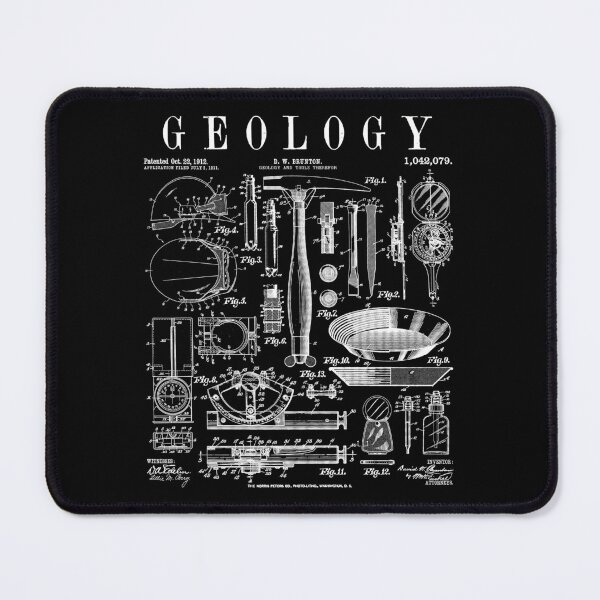 Item preview, Geology Geologist Field Kit Tools Vintage Patent Print designed and sold by GrandeDuc.