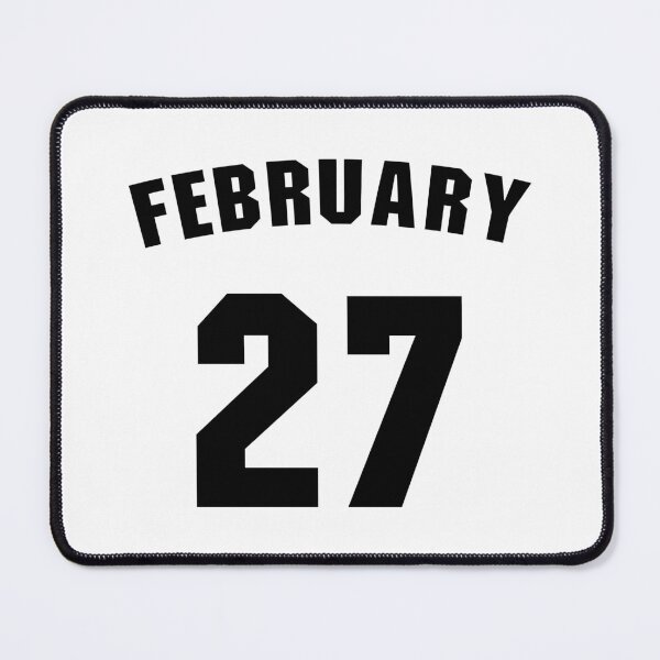 Item preview, Date of birth 27 February birthday gift sport design designed and sold by Panya-Design.