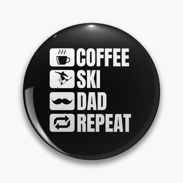 Item preview, coffee ski dad repeat designed and sold by uranus1store.