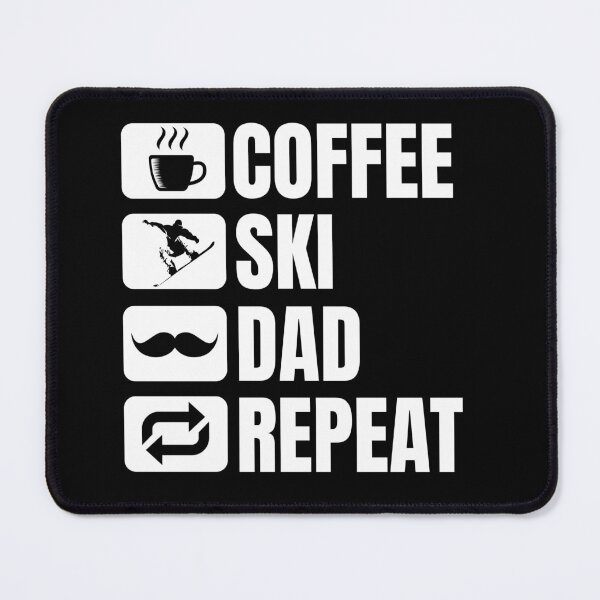 Item preview, coffee ski dad repeat designed and sold by uranus1store.