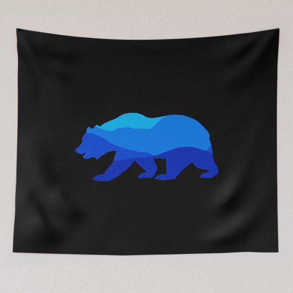 Item preview, mountain bear blue designed and sold by artirio.