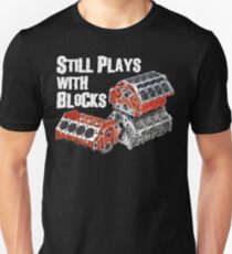 Still Plays With Blocks Slim Fit T-Shirt