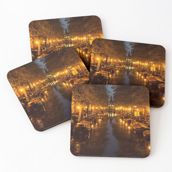 Item preview, Amsterdam Canal in Golden Yellow designed and sold by Georgia Mizuleva.