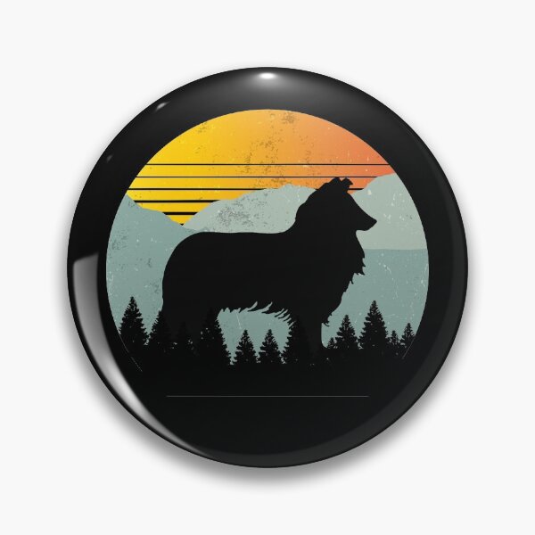 Item preview, Retro Sun Rough Collie Dog Gift  designed and sold by Guarddogdrive.