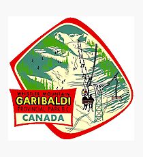 Whistler Mountain Garibaldi Provincial Park BC Photographic Print