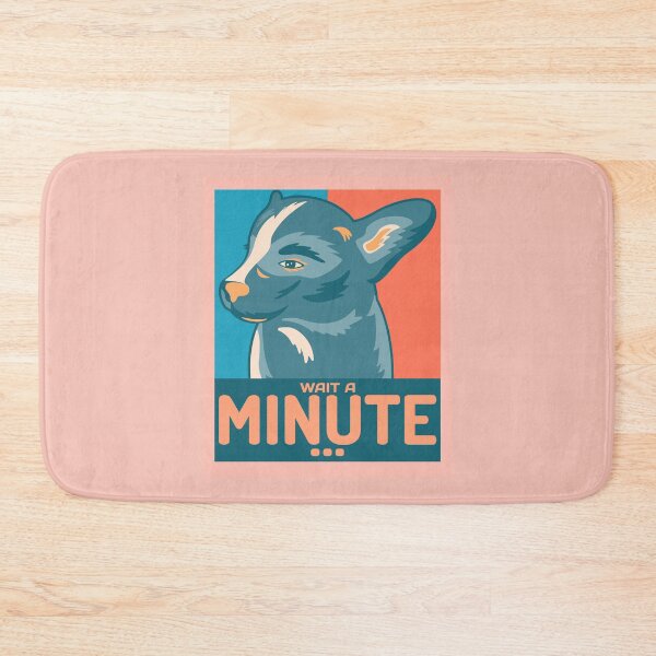 Item preview, Wait a minute... - Funny Dog Design designed and sold by TheHillSpruce.