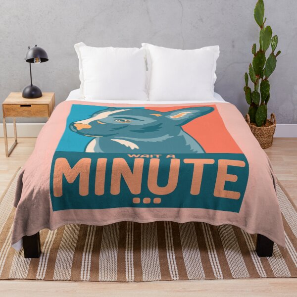 Item preview, Wait a minute... - Funny Dog Design designed and sold by TheHillSpruce.