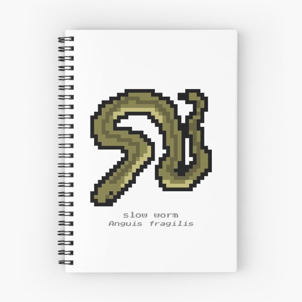 Item preview, Pixel Slow worm designed and sold by CheesyBugShop.
