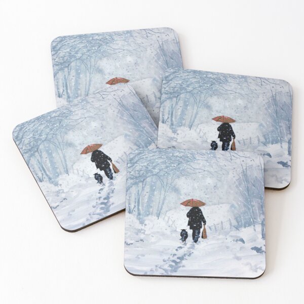 Item preview, Dog Walk in the Snow  designed and sold by LUX2Boutique ★★★★★.