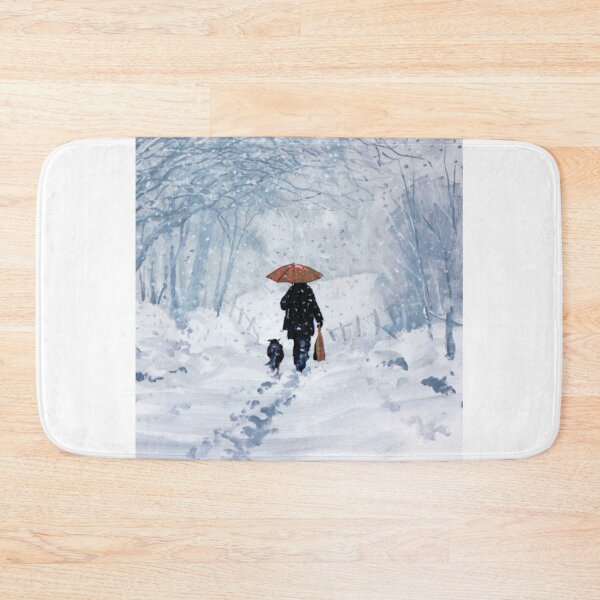Item preview, Dog Walk in the Snow  designed and sold by LUX2Boutique ★★★★★.