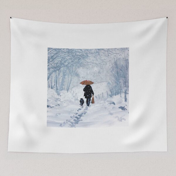 Item preview, Dog Walk in the Snow  designed and sold by LUX2Boutique ★★★★★.