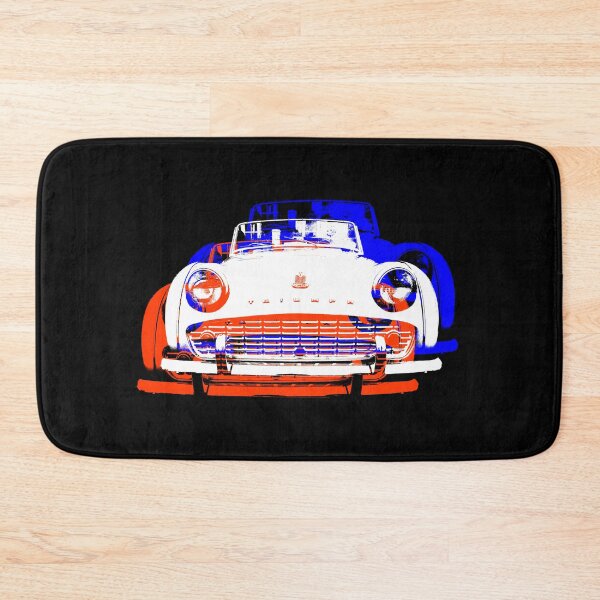 Item preview, Triumph TR3 British classic car monoblock red white blue designed and sold by soitwouldseem.